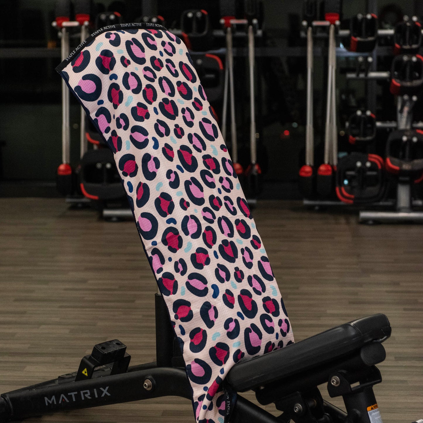 Conquer Gym Towel (Cream Leopard) - StapleActive