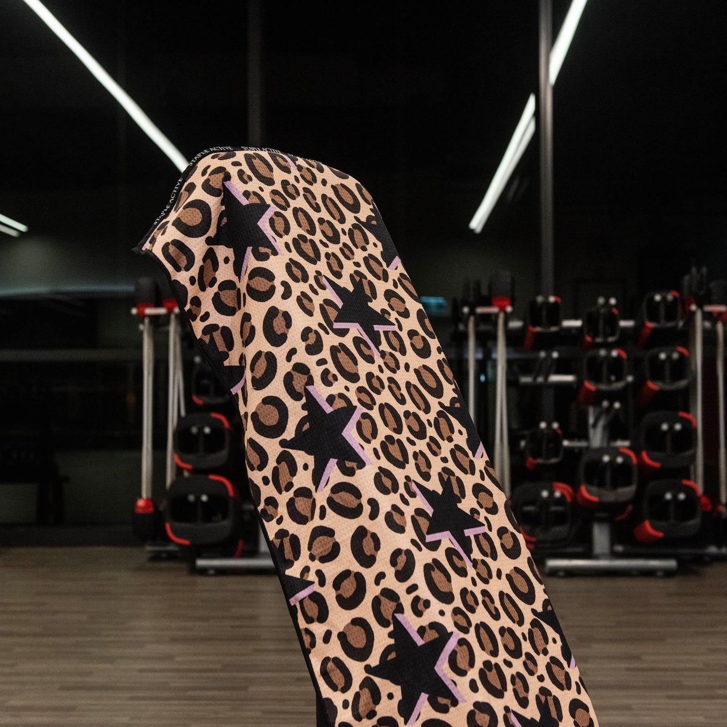 Conquer Gym Towel (Leopard Stars) - StapleActive