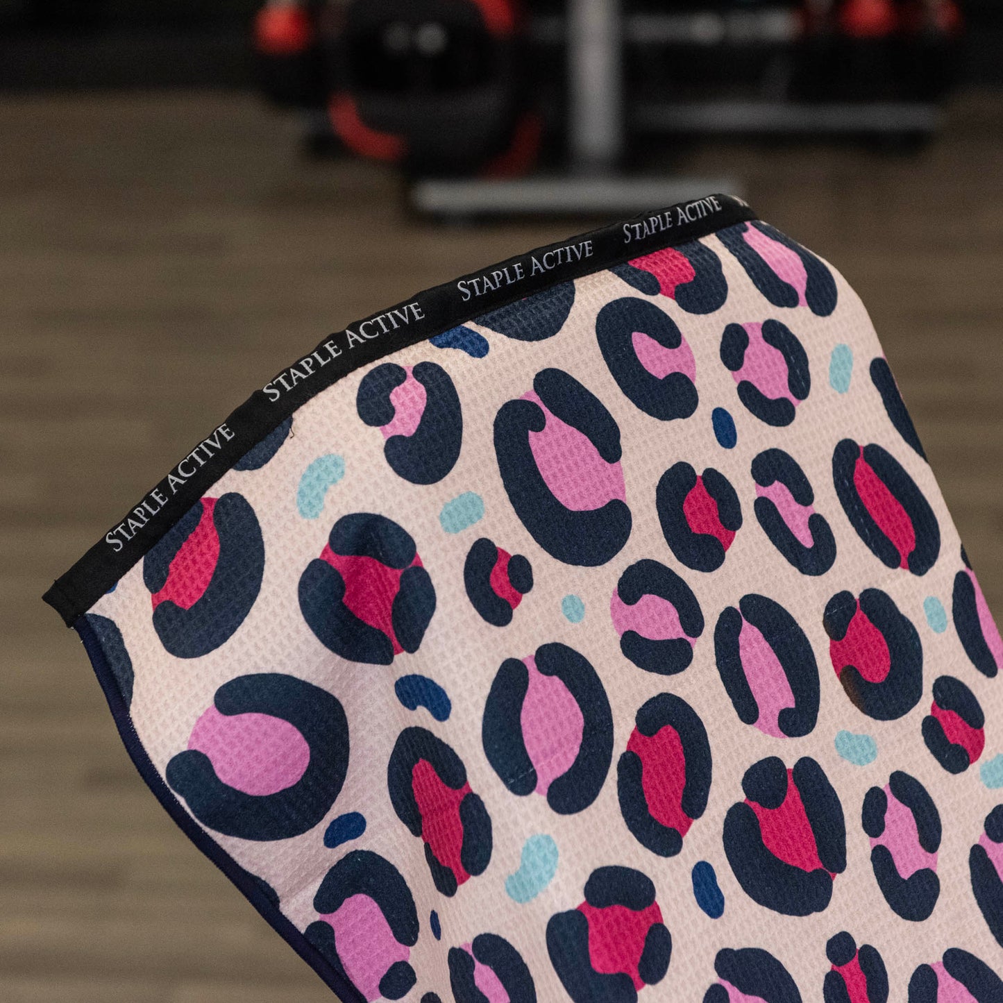 Conquer Gym Towel (Cream Leopard) - StapleActive